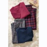 Plaid 4-Piece PJ Set, , large
