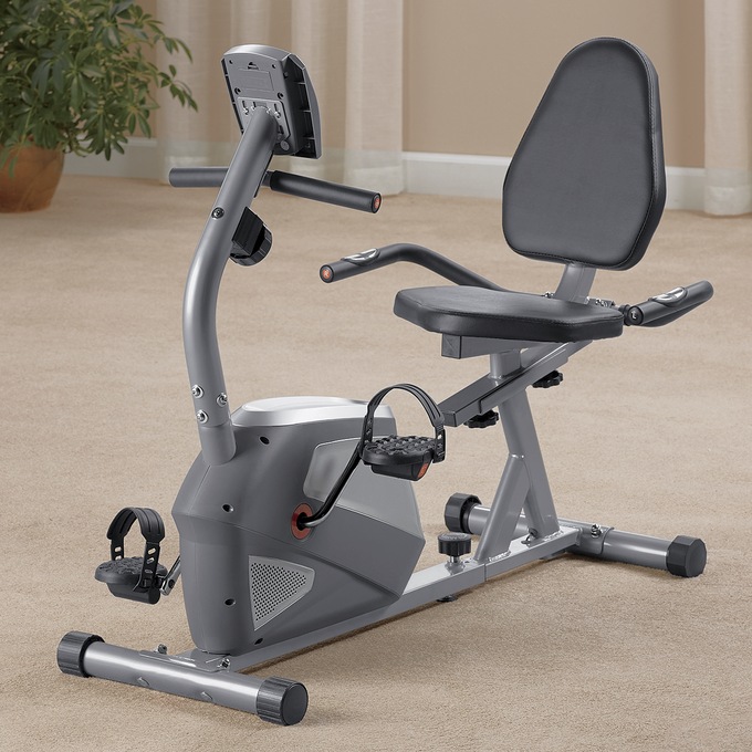 Body Flex Sports Magnetic Recumbent Exercise Bike, , large