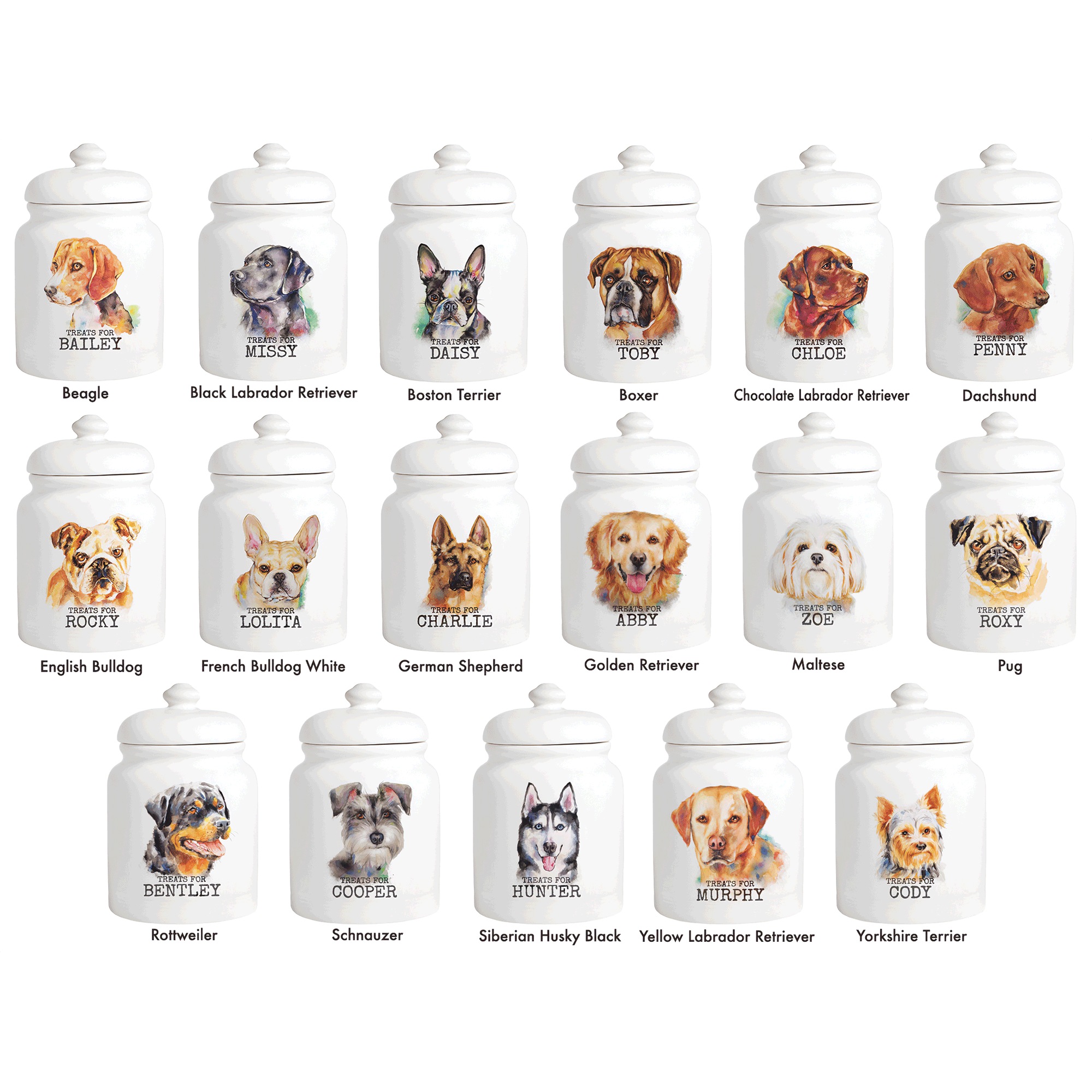 Personalized Pet Treat Jar, , large