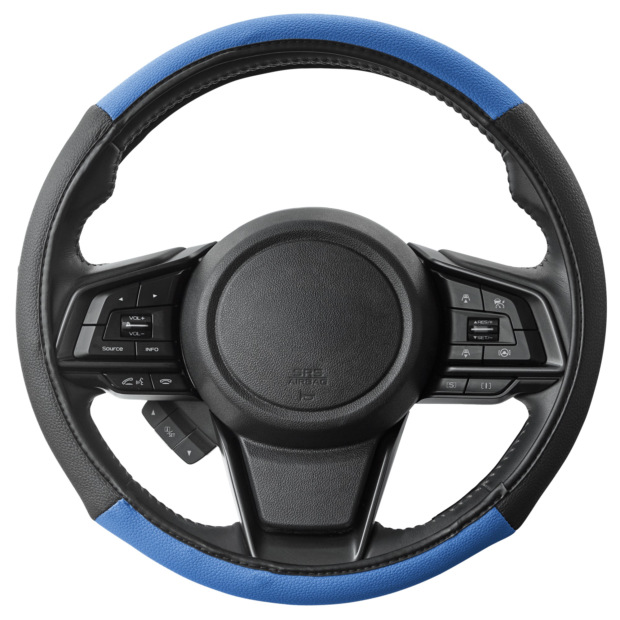 Personalized 14-Piece Car Seat Cover Sets, Blue, large