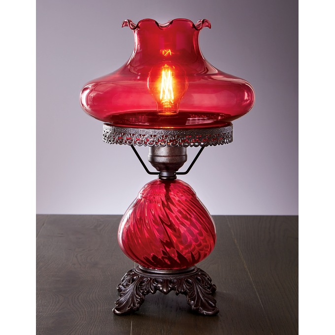 Red Hurricane Lamp