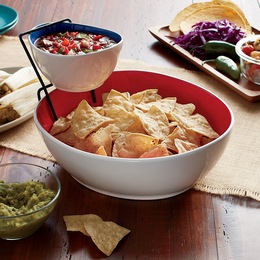 Chip and Dip Serving Bowl Set, , large