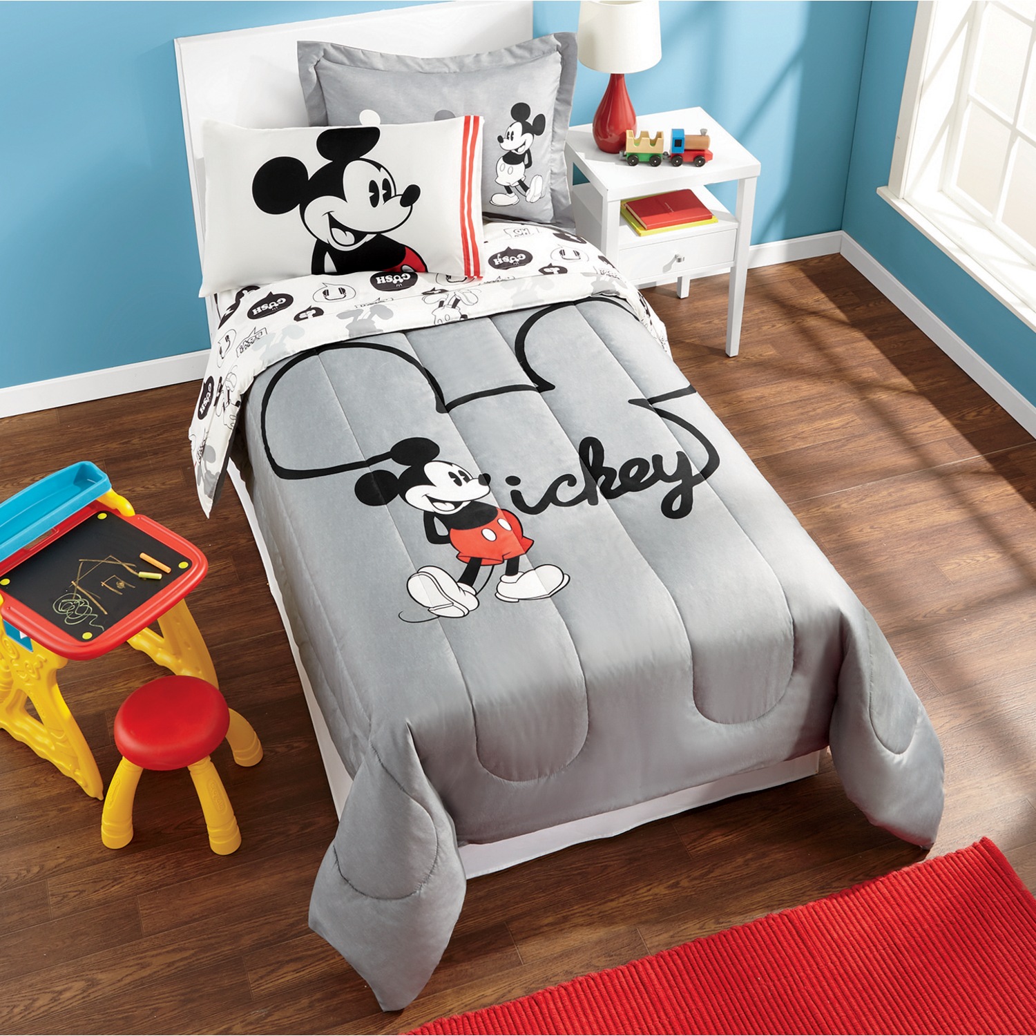 Mickey Mouse Twin Full Comforter And Twin Sheet Set Montgomery Ward