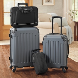 Montgomery Ward 4-Piece Hard-Sided Luggage Set, , large