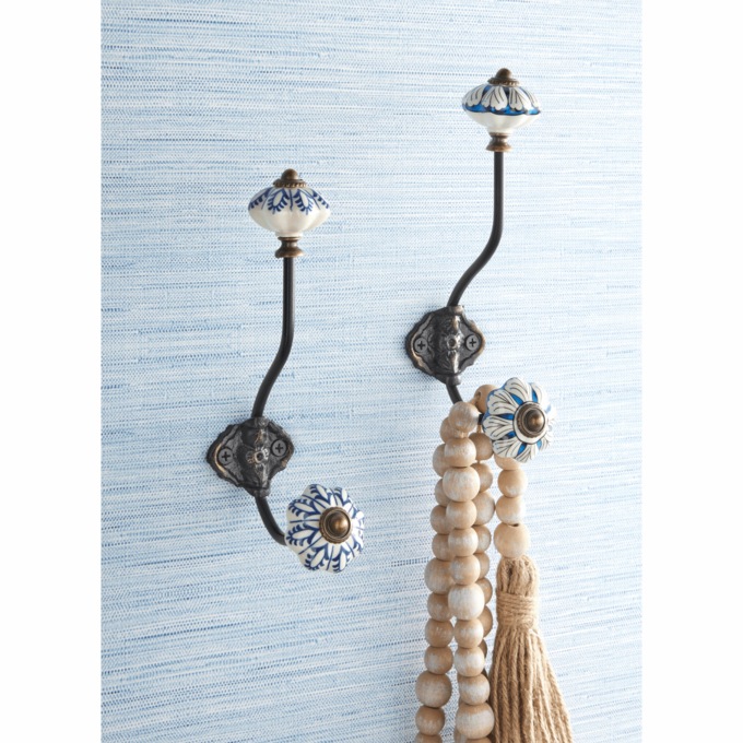 Set of 2 Chinoiserie Wall Hooks, , large