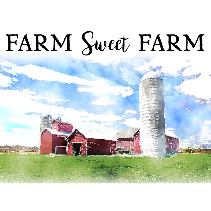 Farm Sweet Farm Trash Can, , large