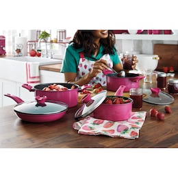 7-Piece Colorful Carbon Steel Nonstick Cookware Set, , large