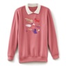 Embroidered Fleece Top, , large