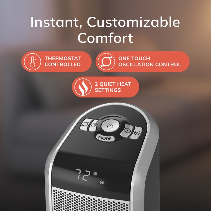 Lasko Digital Pedestal Heater, , large