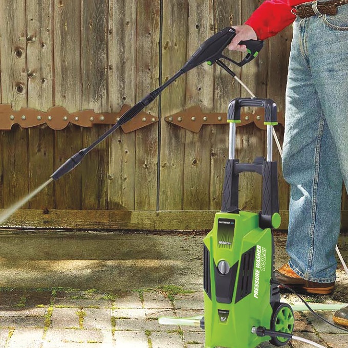 Earthwise 1650 PSI Corded Pressure Washer, Green, large