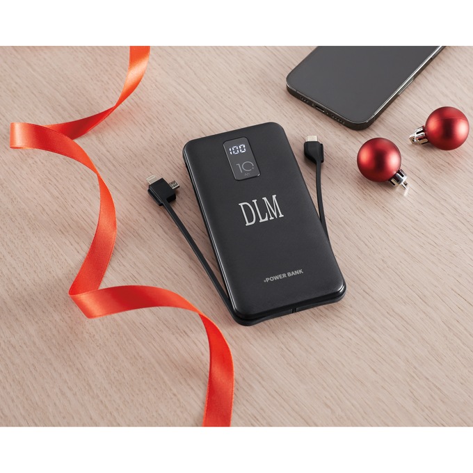 Portable Power Bank With Cables, , large