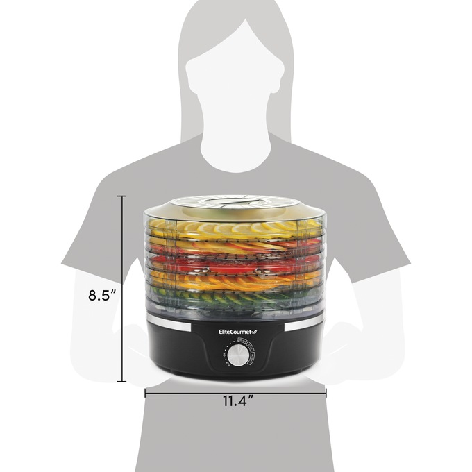 Elite Gourmet Adjustable Height Dehydrator, , large