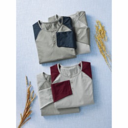 2-Pack Lightweight Henleys, , large