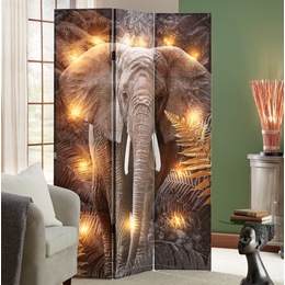 Lighted Reversible Safari Animal Room Screen, , large