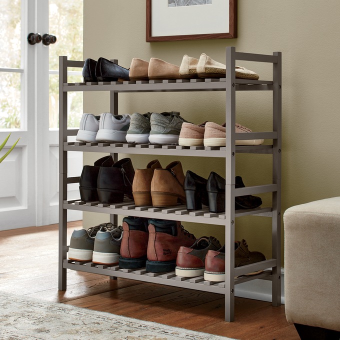 2-Piece Stackable Shoe Rack