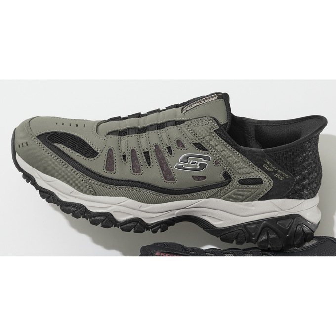 Skechers Men's Arch Fit Slip-ins After Burn M. Fit Sneaker, Brown, large