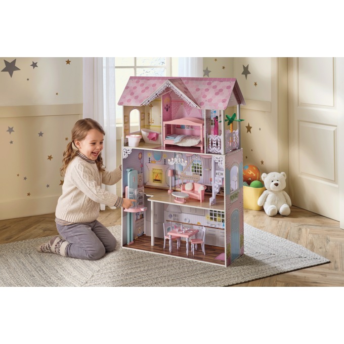 Maplewood Manor Dollhouse, Pink, large
