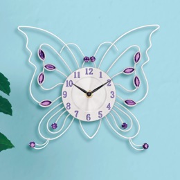 Butterfly Wall Clock, , large