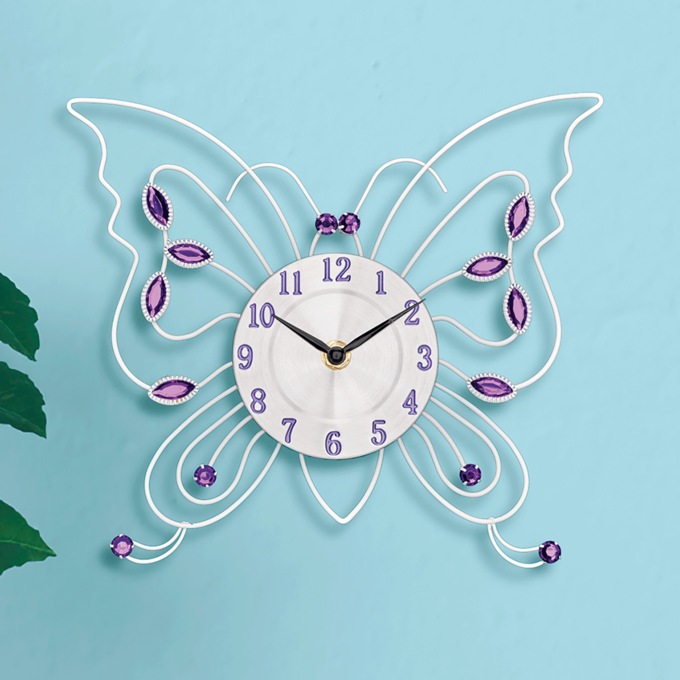 Butterfly Wall Clock, , large