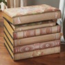 Set of 2 Romantic Floral Book Nesting Ottomans, , large