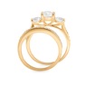 White Topaz 3 Solitaire Bridal Set, , large