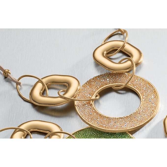 Crystal Circle Necklace and Earring Set, , large