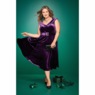 Mythra Velvet Fit and Flare Dress, , large