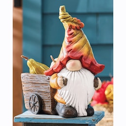 Gnome with Wheelbarrow Planter, , large