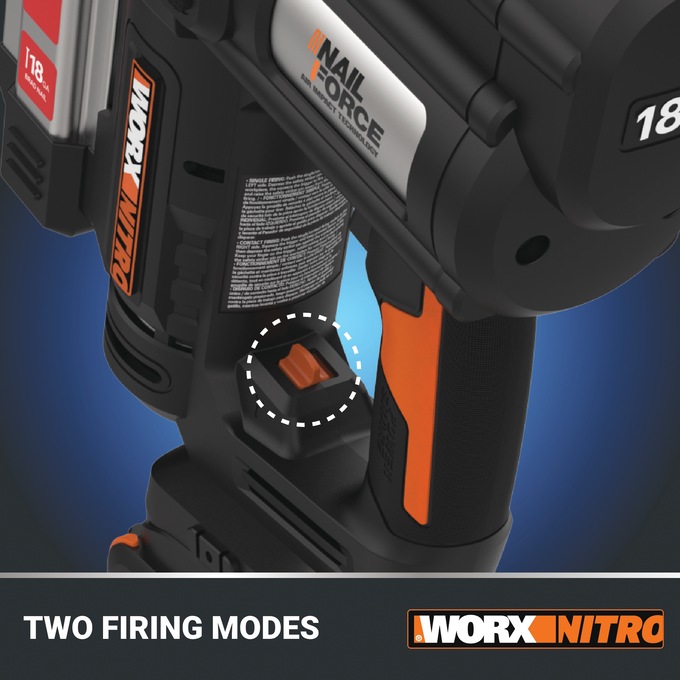 Worx 20V Nitro Brad Nail Gun (Tool Only), , large