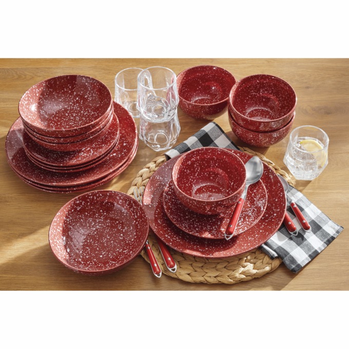 20-Piece Speckled Dinnerware Set, , large