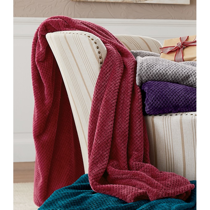 Cozy Textured Blanket, , large
