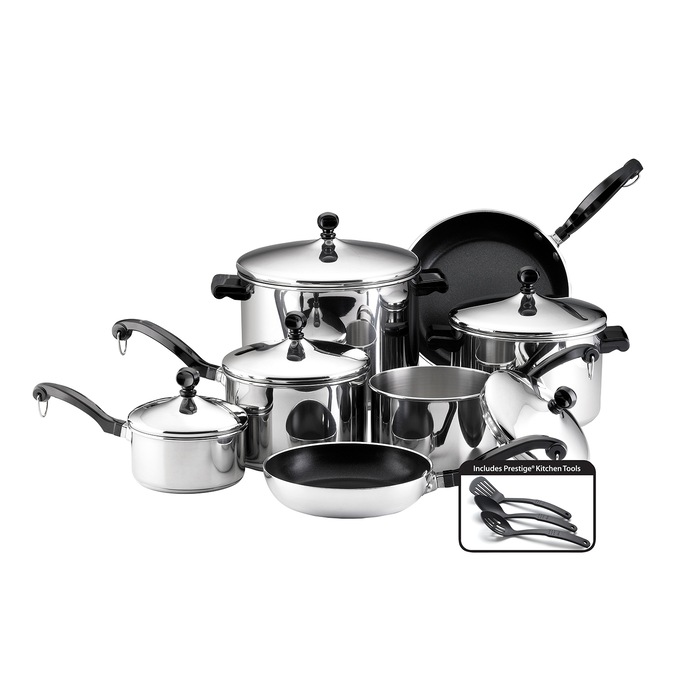 Farberware Classic Stainless Steel Cookware Set, , large