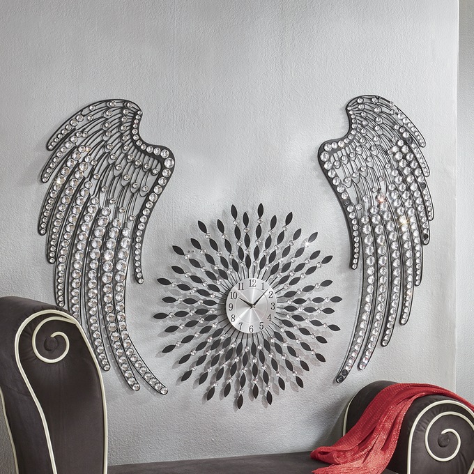 Set Of 2 Jeweled Wings Wall Decor Montgomery Ward