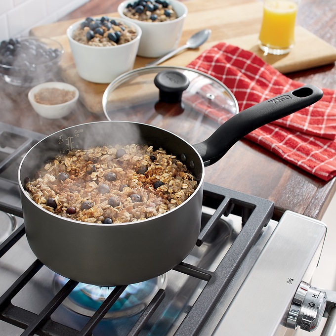T-Fal Initiatives Nonstick 3-Qt. Saucepan, , large