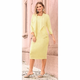 Flowy Texture Jacket Dress, , large