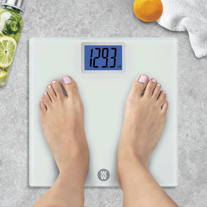 Weight Watchers Glass Digital Bathroom Scale