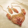 Faceted Ombré Crystal Bib Necklace, , large