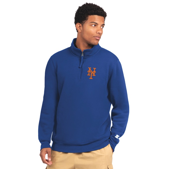 MLB Catcher Men's Quarter-Zip Baseball Fleece Pullover, , large