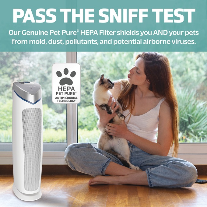 GermGuardian AC5250WPT Air Purifier with Pet Pure Filter & UV-C, White, large