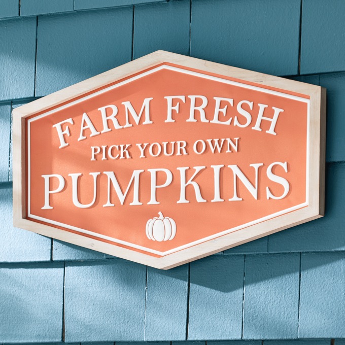 Pick Your Own Pumpkins Porch Sign, , large