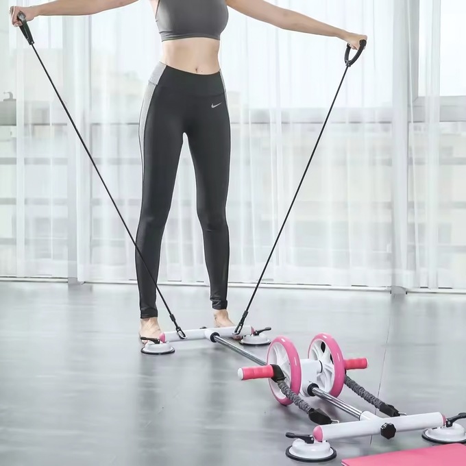 Multi-Use Power Roller with Resistance Rope, , large