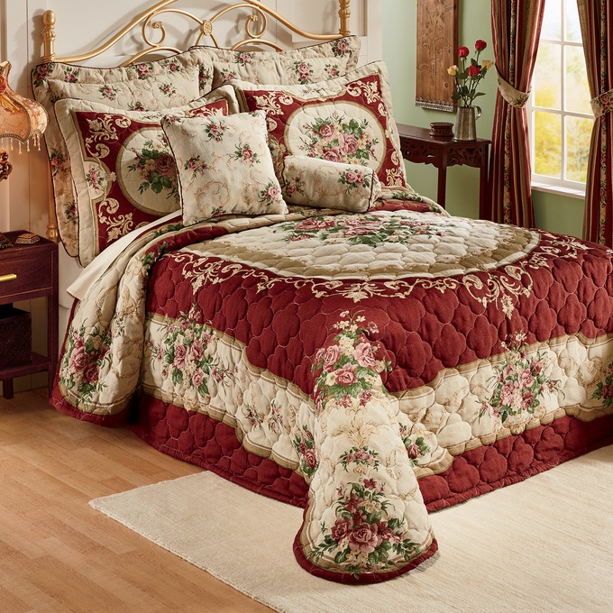 Victoria Woven Tapestry Bedspread Montgomery Ward