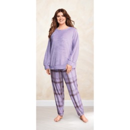 Cozy Plaid PJ Set, , large