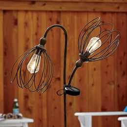 Double Flower Solar Stake, , large