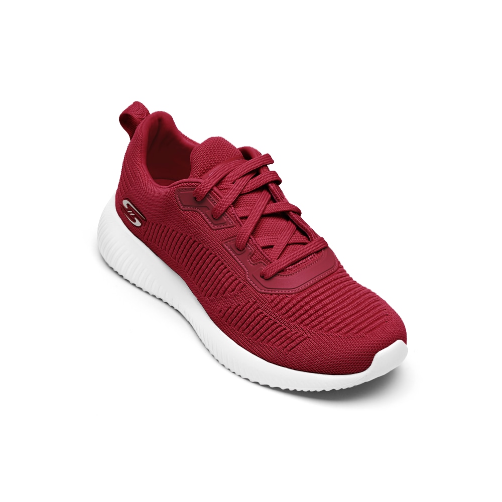 skechers red slip on shoes
