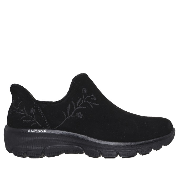 Skechers Slip-Ins Easy Going Floral Moment Suede Boot, , large