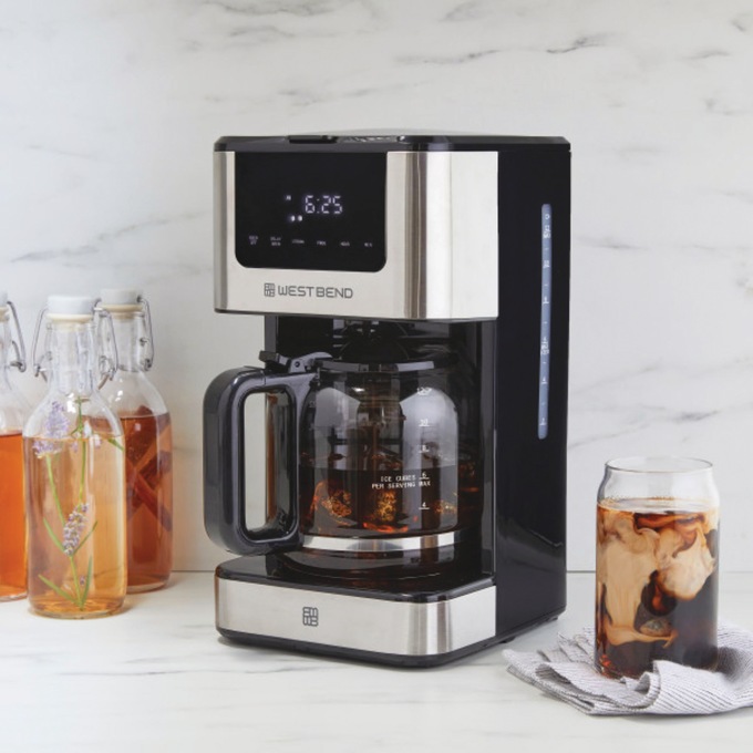 West Bend 12-Cup Touchscreen Coffee Maker, , large