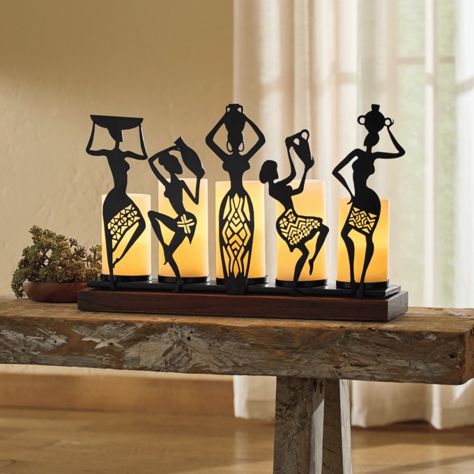 Dancing Ladies Candleholder, , large