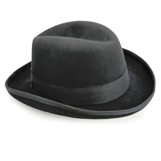 Stacy Adams Men's Harvey Homburg Hat with Feather Accent, , large