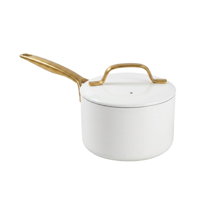 Gotham Steel 11-Piece Modern Kitchen Cookware Set, Cream, large